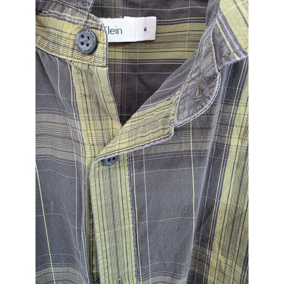 Calvin Klein Jeans Mens Long Sleeve Shirt M Striped Multicolor - Picture 3 of 10